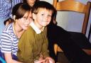 A childhood photo of Ben Kinsella and his actress sister Brooke, which has been released 15 years on from his death