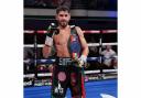 Masood Abdulah celebrates at York Hall. Image: Stephen Dunkley/Queensberry Promotions