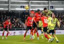 Declan Rice heads Arsenal's late winner at Luton Town