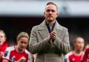 Arsenal boss Jonas Eidevall celebrates. Image: PA