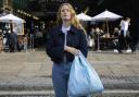 Promoting the 'Kind Bag' at Covent Garden