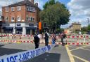 A crime scene at Stroud Green Road