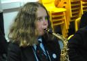 Learning music in one London secondary school (stockshot)