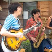 Internationally acclaimed jazz musicians Deirdre Cartwright, Alison Rayner, Diane McLoughlin and Rachel Barlett made a surprise appearance as the Four Busketeers at the King Henry's Walk Garden fair June 11