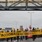 Extinction Rebellion, Black Lives Matter Enfield, Unite and local communities march to Edmonton Incinerator in protest at plans to build a new bigger incinerator