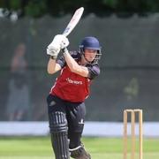 Luke Hollman in batting action for North Middlesex