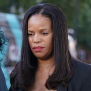 MP for Leicester East Claudia Webbe leaves Westminster Magistrates Court, London, where was charged with harassment. Picture date: Monday September 27, 2021.