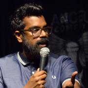 Romesh Ranganathan performing at Angel Comedy in the Camden Head, in Camden Walk