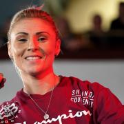 Shannon Courtenay during a public workout at the Grand Central Hall, Liverpool.