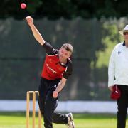 Joel Hughes of NMCC during North Middlesex CC vs Hampstead CC, Middlesex County League Cricket at Park Road on 25th May 2019