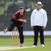 Joel Hughes of NMCC  during North Middlesex CC vs Hampstead CC, Middlesex County League Cricket at Park Road on 25th May 2019