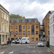 Furlong Road at the junction with Holloway Road, where a new right turn ban is due to be introduced by Islington Council