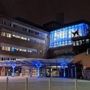 NHS staff from the Whittington Hospital were without water when a huge leak appeared on Hornsey Lane