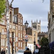 You see wonderful things if you look up as you walk like St Mark's, Mydellton Square from Lloyd Baker Street