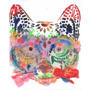 Leonard's colourful cat for the Whittington Hospital.