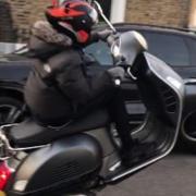 An image taken from the phone of one of a moped gang who targeted 103 people across London in a snatch spree. Picture: Met Police/PA Wire