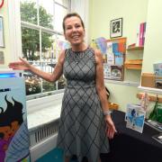 Children at Hopes and Dreams nursery now have filtered air in their classrooms - the first to pilot the system in the UK. Principal Susan Bingham with the largest of the filters, which were installed after the school was told students were 'at risk' due