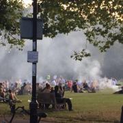 Smoky barbecues in Highbury Fields last year.