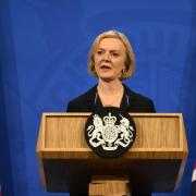 Prime minister Liz Truss during a press conference in the briefing room at Downing Street, London