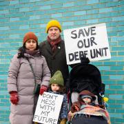 Maneet and Marcus Evans, with son William (nursery) and baby brother Reggie