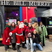 Aisling Bea and The Bill Murray's Barry Ferns welcomed comedy friends and Santa to the Christmas Food Drive