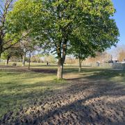 Tough Mudder hosted the obstacle course event in Finsbury Park on Saturday and Sunday, leaving a trial of churned mud across parts of the park