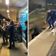 A fight broke out in Finsbury Park station after a game between Arsenal and Tottenham