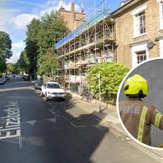 Fire crews tackled a blaze in Elizabeth Avenue, Islington yesterday (November 17)