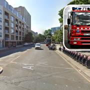 Three fire engines and around 15 firefighters were called to the blaze in a student accommodation block on Goswell Road in Islington