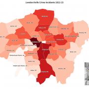 London knife crime incidents 2022-2023