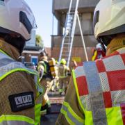 Fire crews in Kings Cross where a man was taken to hospital