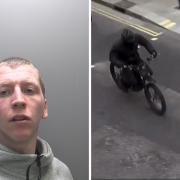 Sonny Stringer (left) who rode into central London with an accomplice on electric motorbikes and stole mobile phones