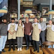 The Angelic reopened today with a new look having been closed since the start of August. From left to right: Kevin Chris Dsouza, Ben Seyed Didehdar, Elle Coddington, Guilio Cassini - GM, Luis Callender, Cosimo Melle, Tegan Leggett