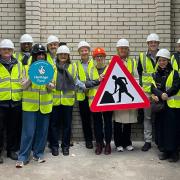 Illustrator Marion Deuchars, Quentin Blake’s Creative Consultant Claudia Zeff, Architect Tim Ronalds and Selina Papa, Head of Engagement at the National Lottery Heritage Fund, were among the onlookers as work began