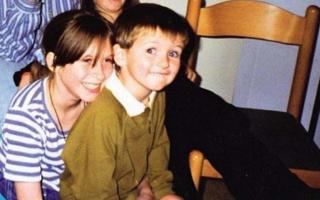 A childhood photo of Ben Kinsella and his actress sister Brooke, which has been released 15 years on from his death