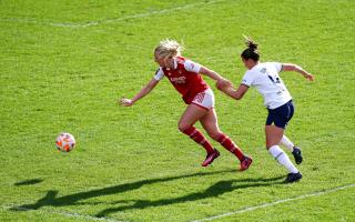 Arsenal and Tottenham battle it out during the 2022-23 WSL season