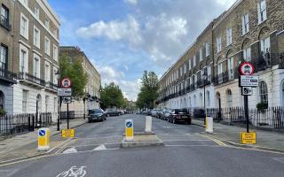 A traffic filter in Great Percy Street