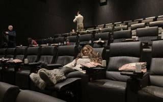 Chanel Williams on a 'comfy recliner' at Vue Cinema Islington following revamp