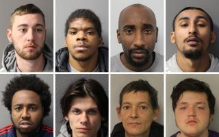 From left to right, top: Chris Moran, Shaquille Allen, Colin Hylton and Shamant Sheraji; bottom: Terell Prescott, Aaron Connor, Louis Lillington and Jack Ashby