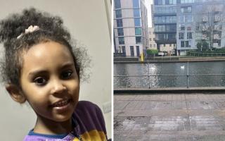 Malika Hibu, 5, (left) died after falling through metal railings next to her home and into Regent's Canal (pictured right)