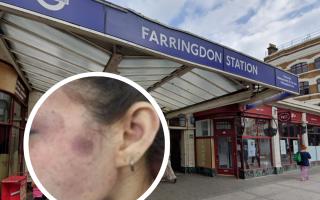 A woman suffered a 'brutal attack' near Farringdon Station in north London